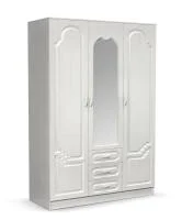 Шкаф 3-х створчатый Гармония белый глянец