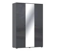 Шкаф 3-х створчатый Оливия графит софт