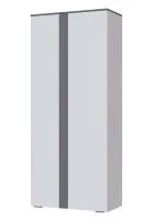 Шкаф Таормина белый/серый графит