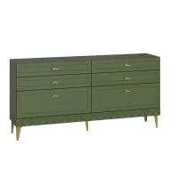 Комод Марион 16.256 дымчатый зеленый/олива шагрень