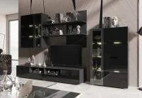 Гостиная Николь черный глянец