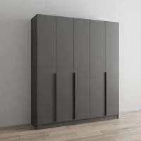 Шкаф Мадрид (2,0) без зеркала графит серый