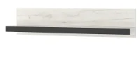 Полка навесная Гретта 1350 дуб крафт белый/антрацит Полка навесная Гретта 1350 дуб крафт белый/антрацит
