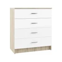 Комод Софи СКМ 800.1 дуб сонома/белый глянец