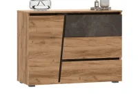 Комод Соренто дуб крафт золотой/бетон темный