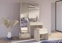 Трюмо 4-25102 Сицилия дуб крафт серый/скандинавское дерево белое