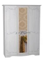 Шкаф 3-х дверный с зеркалом Ольга-12 ясень анкор светлый