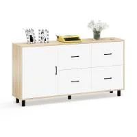 Комод 125-1704 дуб сонома/белый