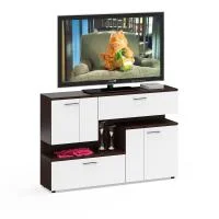 Тумба под ТВ С-1 1400 венге/белый