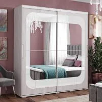 Шкаф-купе Крафт-7 ясень белый