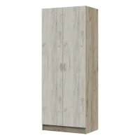 Шкаф полками Бася ШК-555 дуб крафт серый/дуб крафт белый