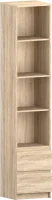 Стеллаж с ящиками Б 5.04 дуб сонома (серия без ручек)