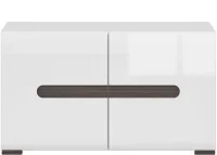 Тумба для обуви Ацтека SFK2D белый глянец