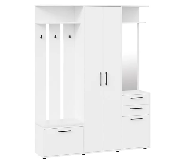 Набор мебели для прихожей Витра тип 2 белый ясень