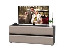 Тумба под ТВ Сидней 13.63 антрацит/веллюто капучино