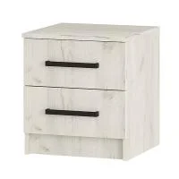 Тумба прикроватная Фиеста дуб крафт белый (2 шт)