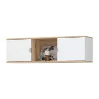 Полка Юкки ПЛ1-1200 дуб делано/белый