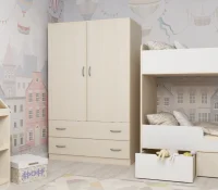 Шкаф двухстворчатый дуб молочный