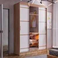 Шкаф-купе Сакура 1,5 дуб сонома/белый