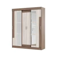 Шкаф-купе Андрей-Е (Фея) ясень шимо темный/светлый