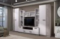 Гостиная Николь-2 дуб крафт серый/кашемир