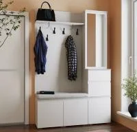 Модульная прихожая Плейона белый