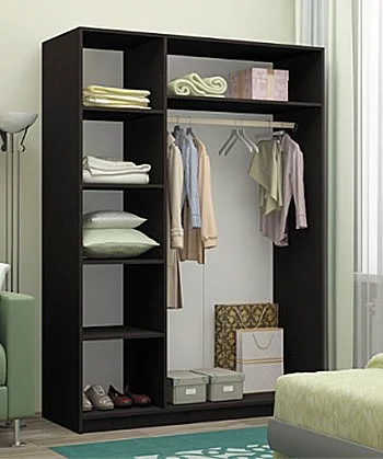 Шкаф Алекс венге/дуб беленый