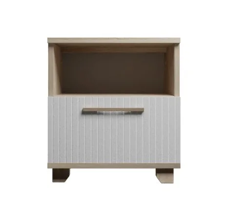 Тумба прикроватная Копенгаген с ящиком дуб сонома/белый матовый