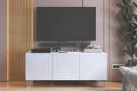 Тумба под ТВ Солана белый/белый софт