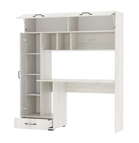 Компьютерный стол ПКС-1 дуб крафт белый