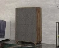 Комод Амстердам дуб самдал/серый графит