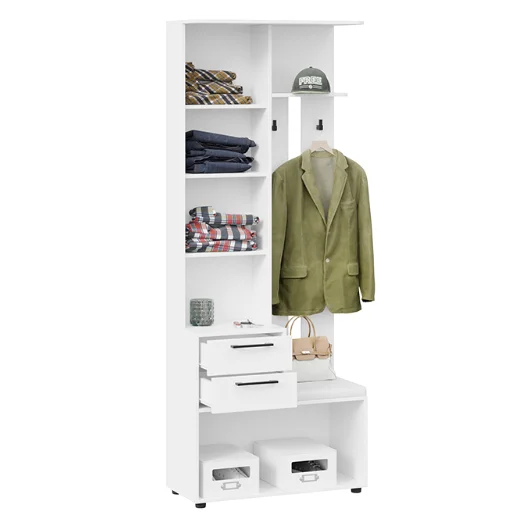 Шкаф-секция комбинированная Витра тип 1 белый ясень