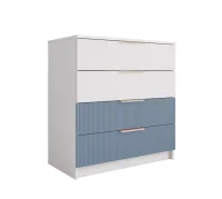 Комод Лавис КМД 800.1 белый/лазурь софт
