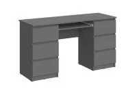 Стол Челси 6 ящиков графит