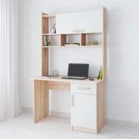 Стол компьютерный Квартет-10 дуб сонома/белый