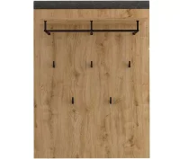 Вешалка с полкой и тремя крючками Грейс WIE дуб наварра/графит