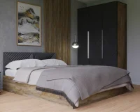 Модульная спальня Копенгаген дуб сандал/серый графит