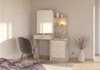 Трюмо 4-25101 Верона дуб крафт серый/скандинавское дерево белое