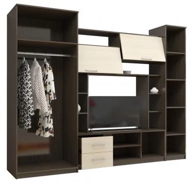 Стенка Флора венге/дуб молочный