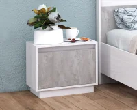 Тумба прикроватная Бетти анкор светлый/бетонный камень