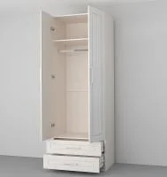 Шкаф 2-створчатый с ящиками Аллегро-9 Прованс бодега белая/сандал белый