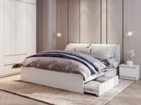 Кровать с ящиками Симпл КР-17 1,6 м белый