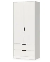 Шкаф для одежды Уна 13.327 белый (поры дерева)