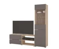 Гостиная Анталия-1 дуб сонома/графит софт