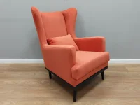 Кресло Томас оранжевый (велюр)