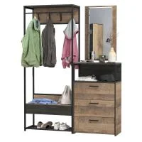 Модульная прихожая Трувор дуб гранж песочный/интра