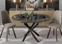 Стол обеденный Diamond тип 3 ателье темный глянец Стол обеденный Diamond тип 3 ателье темный глянец