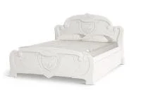 Кровать Мария 1,6 белый глянец