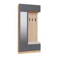 Центральная секция Руэлла дуб крафт золотой/графит серый