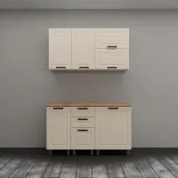Кухонный гарнитур Астра 1,4 крем